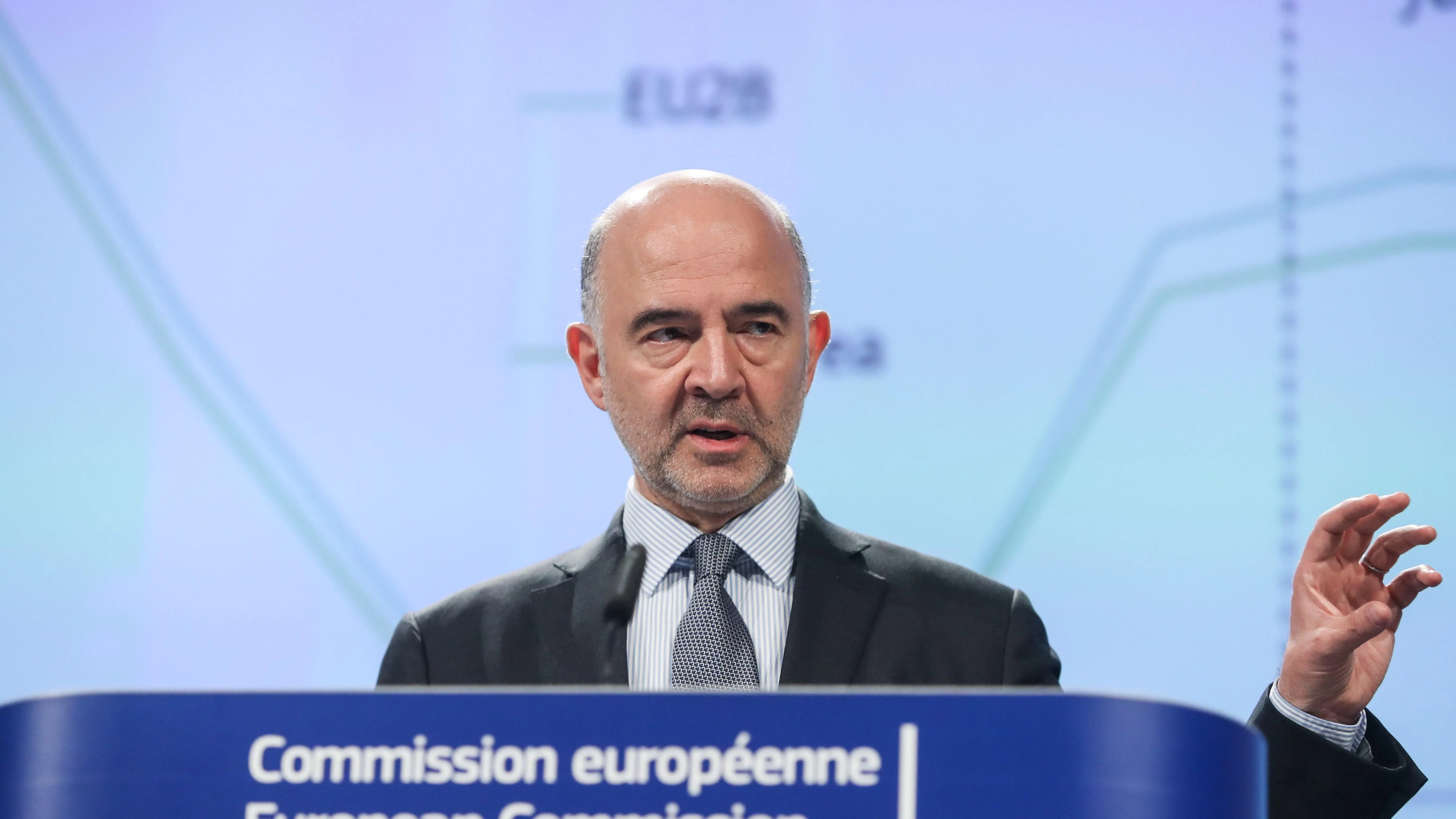 El comisario europeo de Asuntos Económicos, Pierre Moscovici