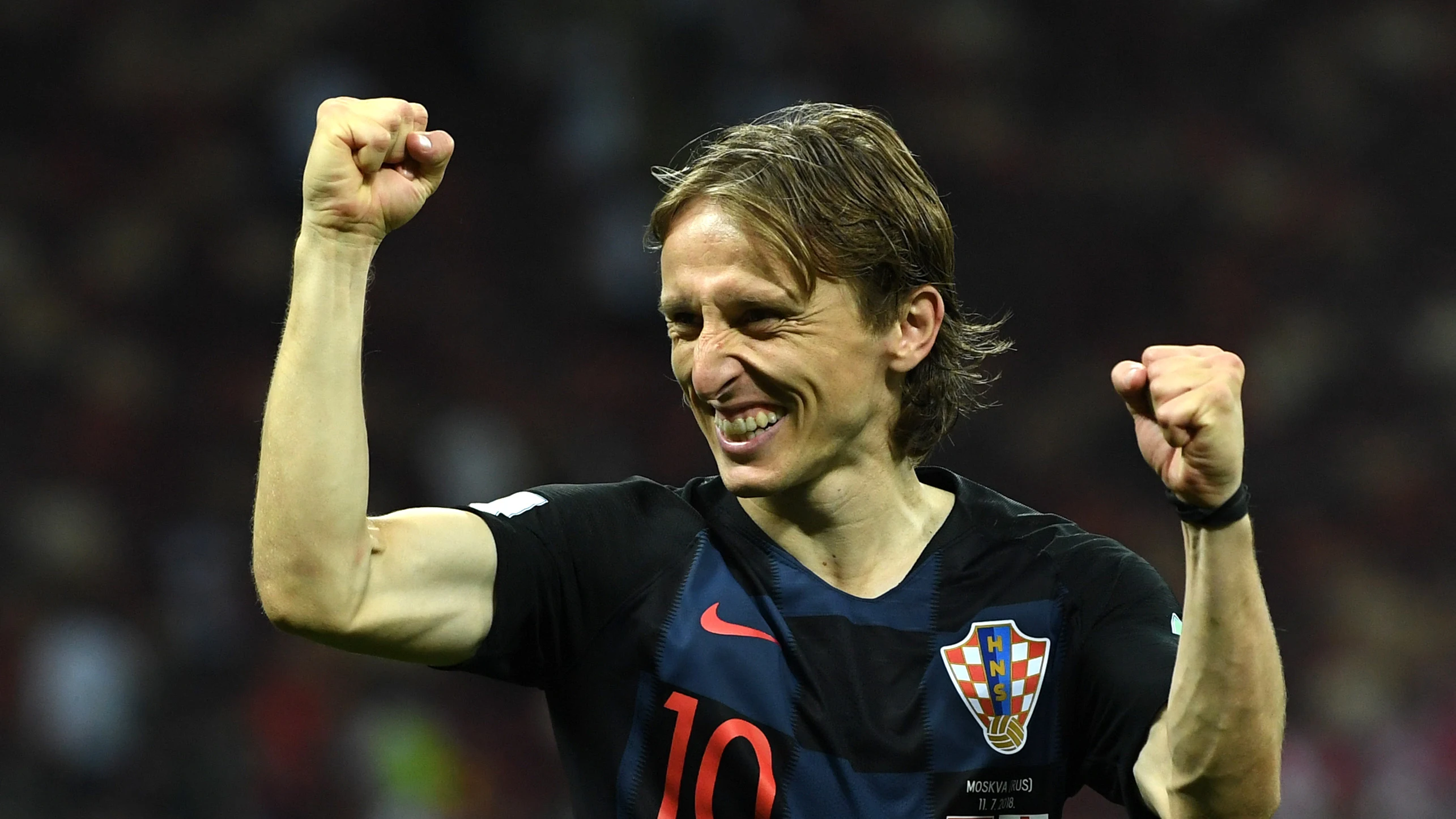 Luka Modric celebra el pase a la final