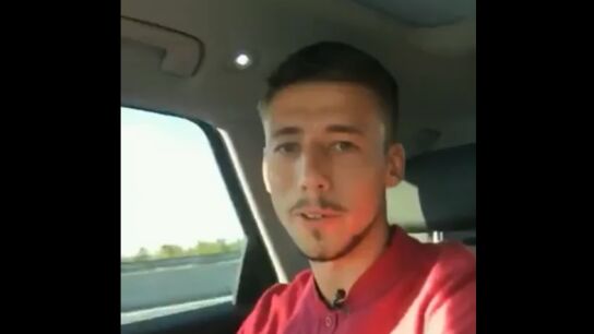 Lenglet, a su llegada a Barcelona