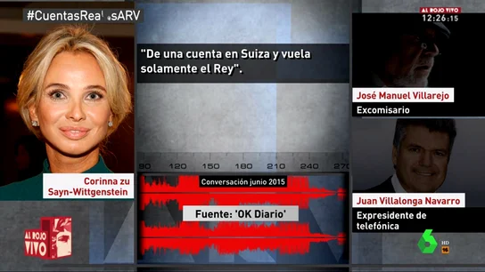 Grabaciones de Corinna con el comisario Villarejo Grabaciones de Corinna con el comisario Villarejo