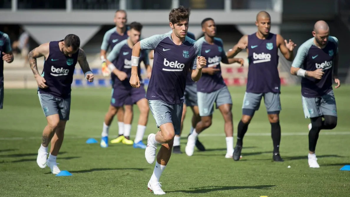 Primer entrenamiento del Barcelona 18/19