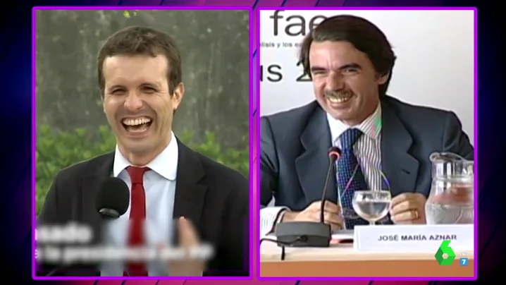 La "inquietante" risa de Pablo Casado a lo 'Aznar' sorprende a Zapeando: "¡Lo de mimetizarse con el expresidente se le está yendo de las manos!" 