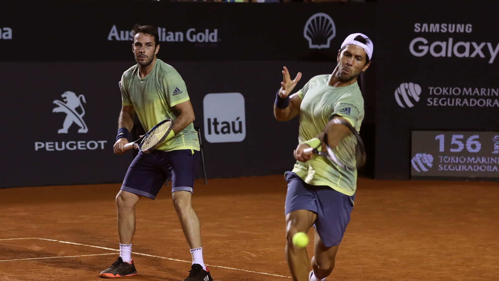 Marrero y Verdasco, durante un partido
