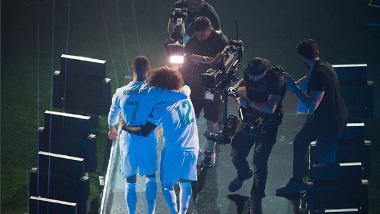 Marcelo y Cristiano, juntos en el Bernabéu Marcelo y Cristiano, juntos en el Bernabéu