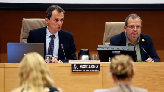 El ministro de Ciencia, Innovación y Universidades, Pedro Duque, durante su comparecencia ante la Comisión de Ciencia del Congreso. El ministro de Ciencia, Innovación y Universidades, Pedro Duque, durante su comparecencia ante la Comisión de Ciencia del Congreso.
