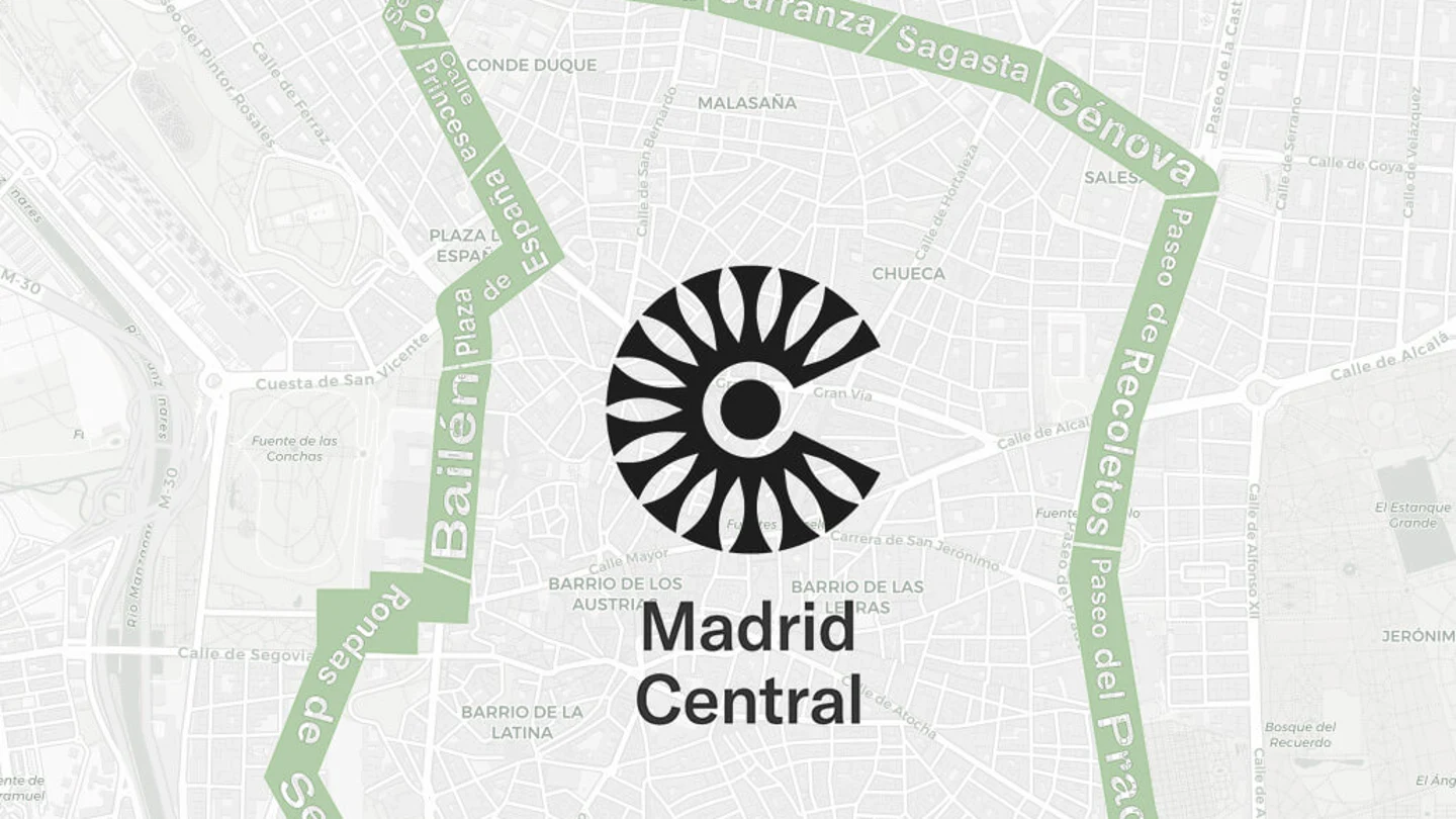 Mapa de la APR de Madrid Central Mapa de la APR de Madrid Central