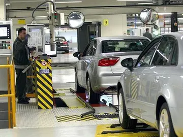Imagen de una fábrica de coches en Cataluña Imagen de una fábrica de coches en Cataluña