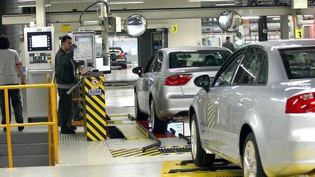 Imagen de una fábrica de coches en Cataluña