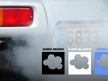 Colores de humo del coche Colores de humo del coche
