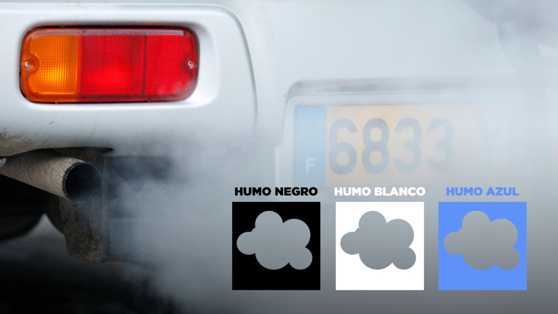 Colores de humo del coche