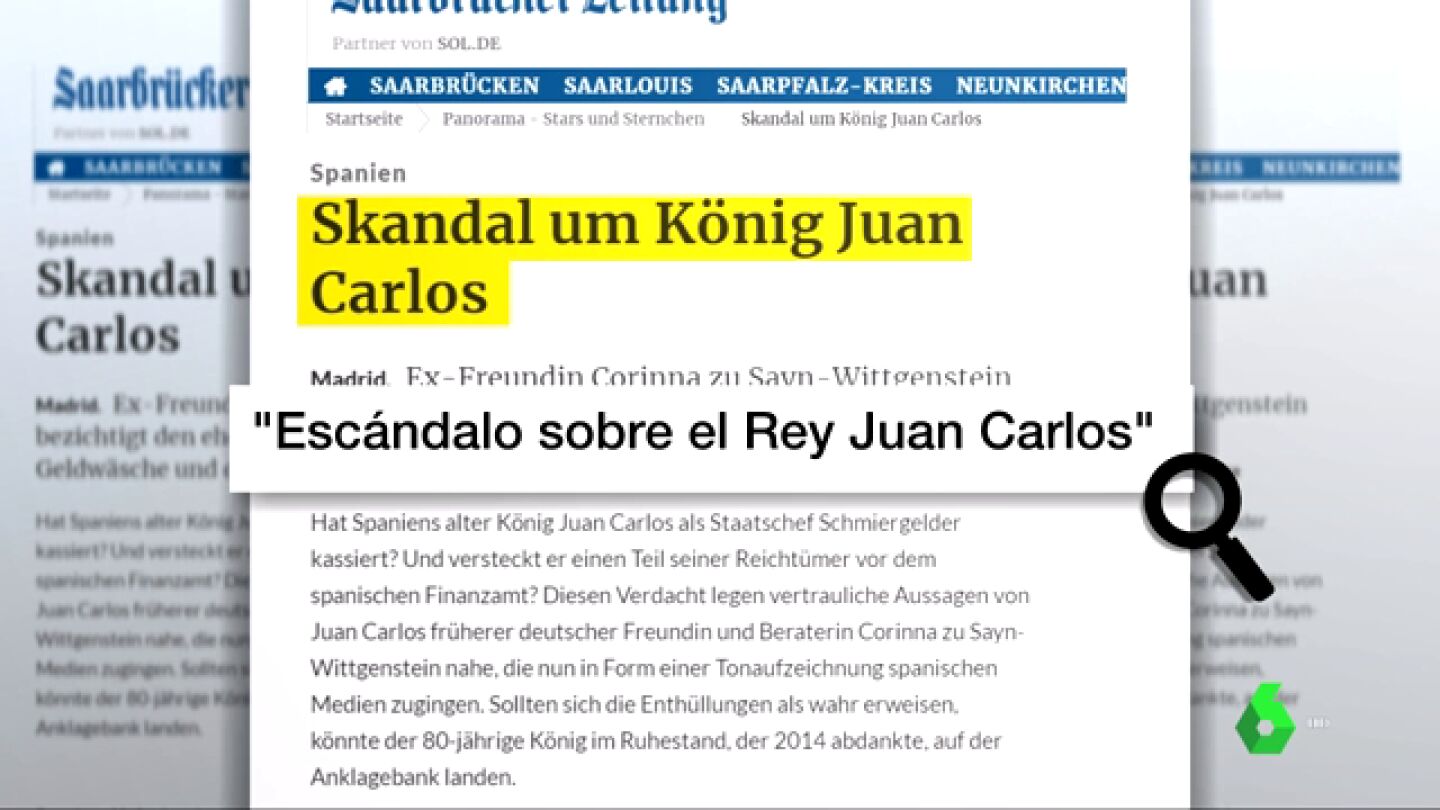 "Esc&aacute;ndalo sobre el rey Juan Carlos": as&iacute; recogen los medios internacionales las grabaciones de Corinna 