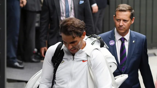 Rafa Nadal, tras caer eliminado ante Djokovic Rafa Nadal, tras caer eliminado ante Djokovic