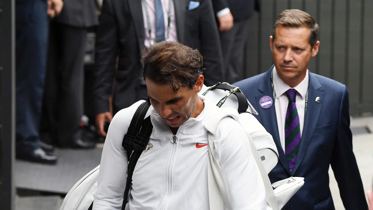 Rafa Nadal, tras caer eliminado ante Djokovic Rafa Nadal, tras caer eliminado ante Djokovic