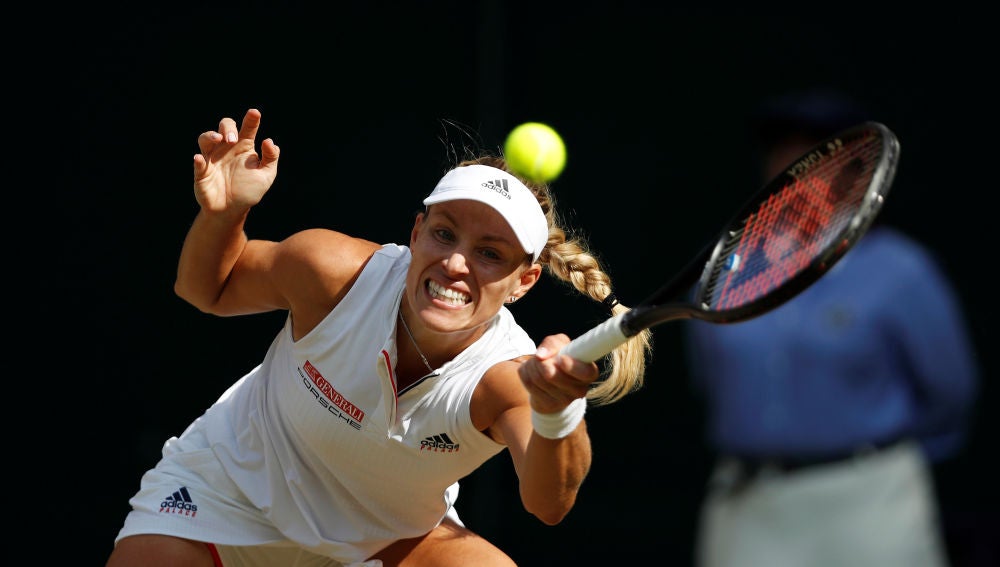 Angelique Kerber en la final de Wimbledon