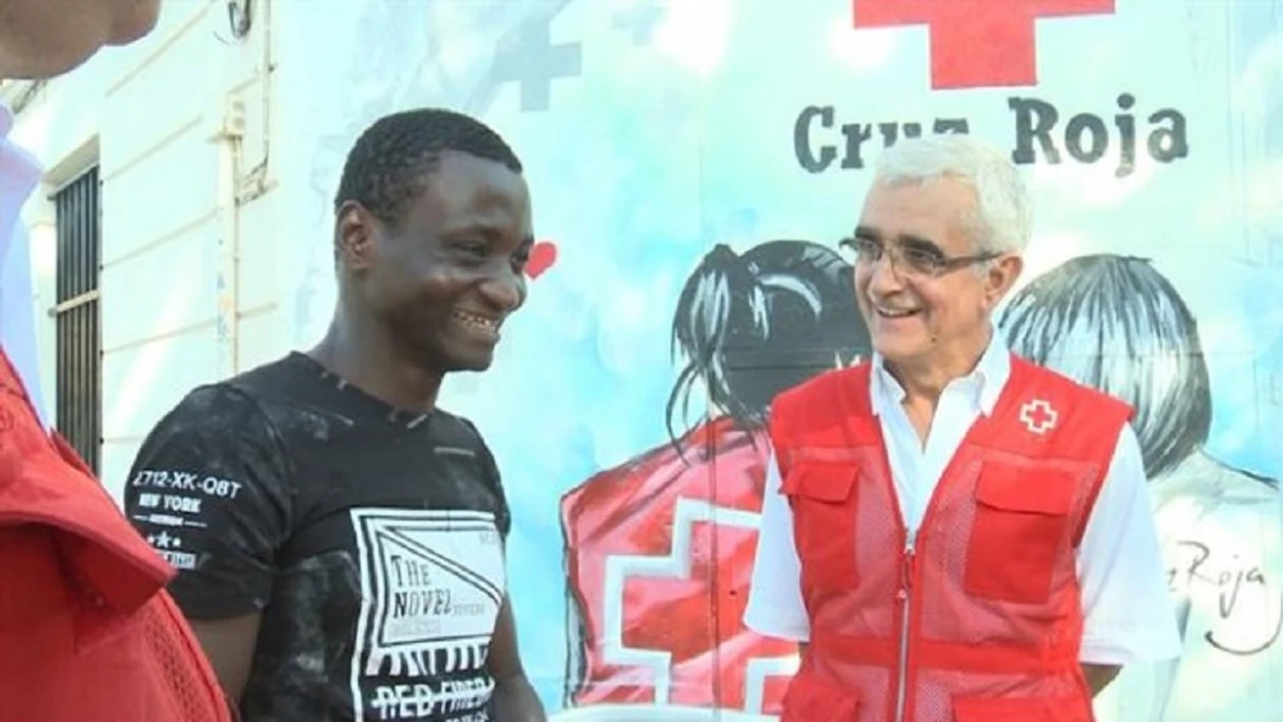 Félix Sesay, uno de los rescatados por el Aquarius Félix Sesay, uno de los rescatados por el Aquarius