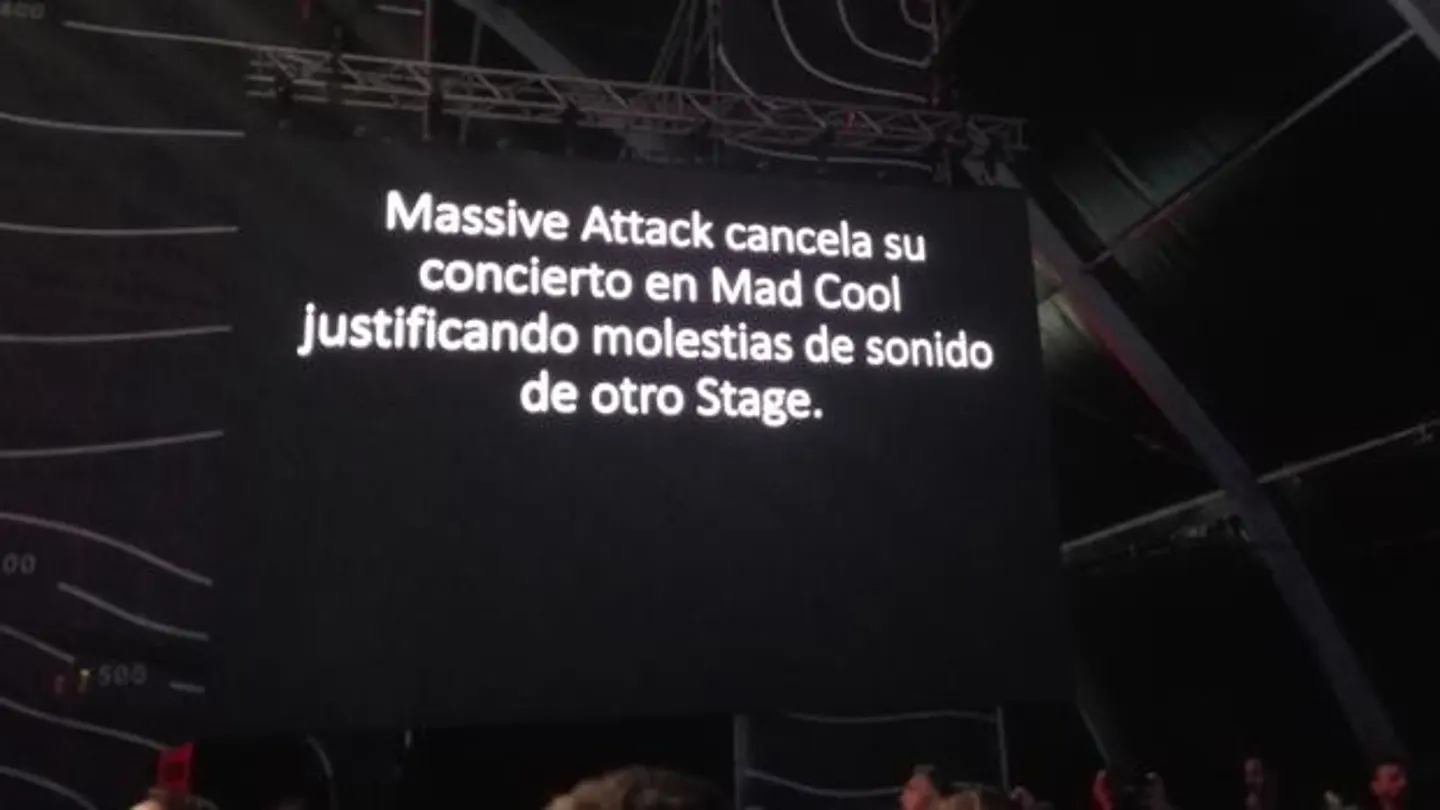 Aviso del 'Mad Cool' sobre la cancelación de Massive Attack Aviso del 'Mad Cool' sobre la cancelación de Massive Attack