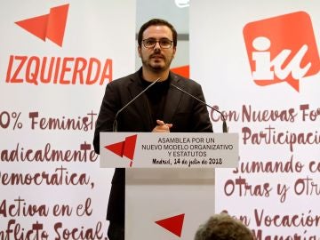 El coordinador general de IU, Alberto Garzón El coordinador general de IU, Alberto Garzón