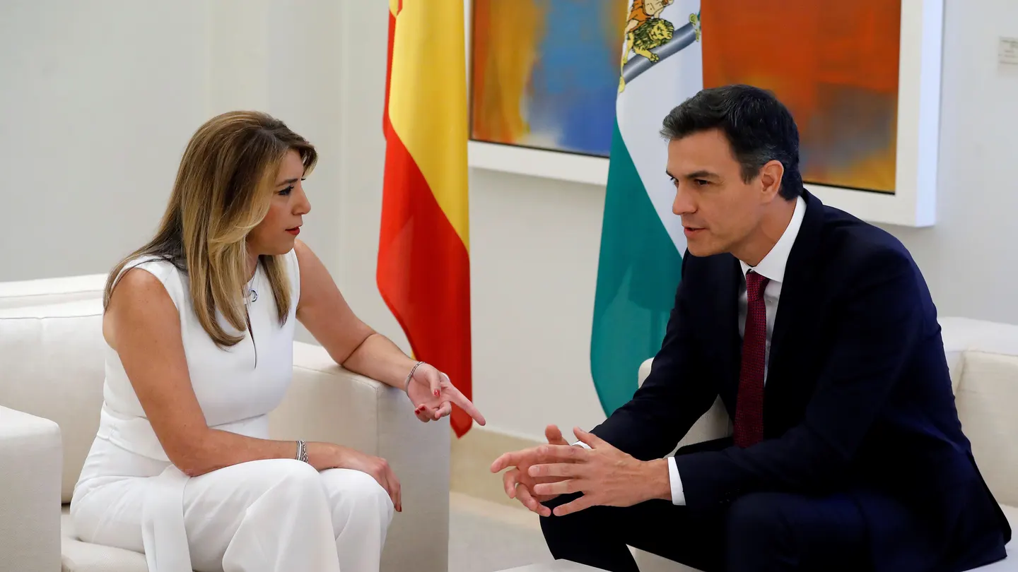 Pedro Sánchez y Susana Díaz se reúnen en el Palacio de La Moncloa. Pedro Sánchez y Susana Díaz se reúnen en el Palacio de La Moncloa.