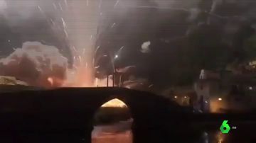 Explosión en un espectáculo pirotécnico en Cangas de Narcea