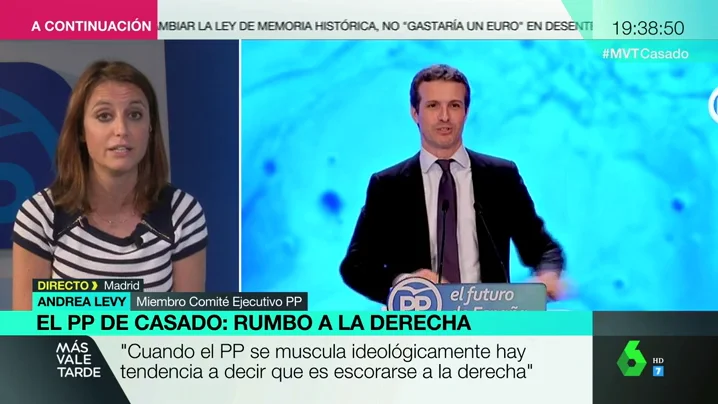 Andrea Levy en Más Vale Tarde.