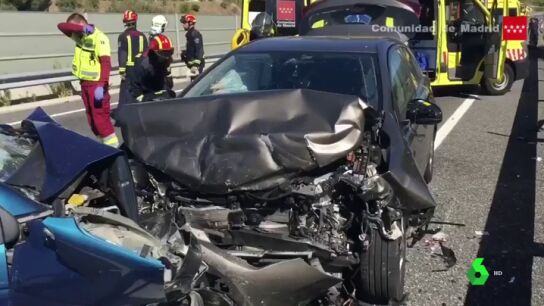 Imagen de un accidente de tr&aacute;fico