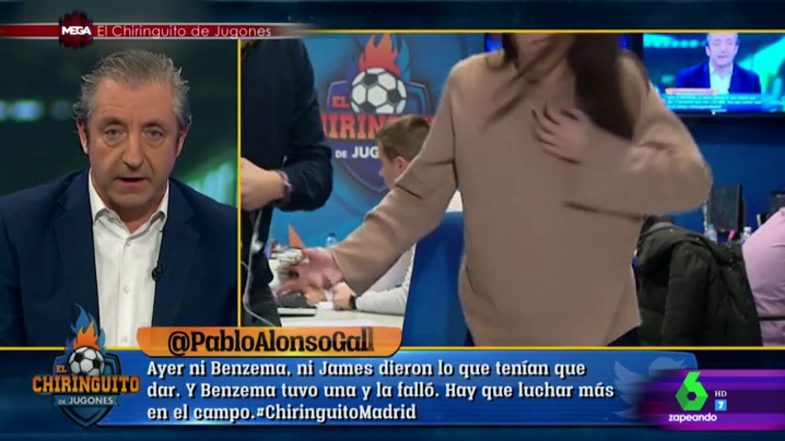 Esta es la tensi&oacute;n que se vive en el Chiringuito cuando Pedrerol llama a Ferm&iacute;n