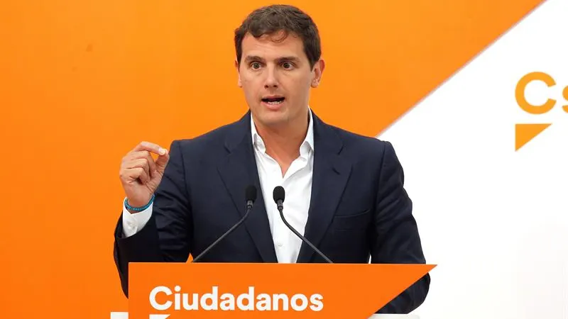 Albert Rivera en rueda de prensa