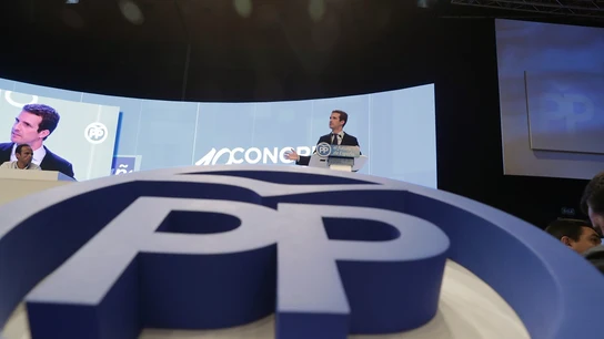 Pablo Casado en el Congreso Extraordinario del PP Pablo Casado en el Congreso Extraordinario del PP