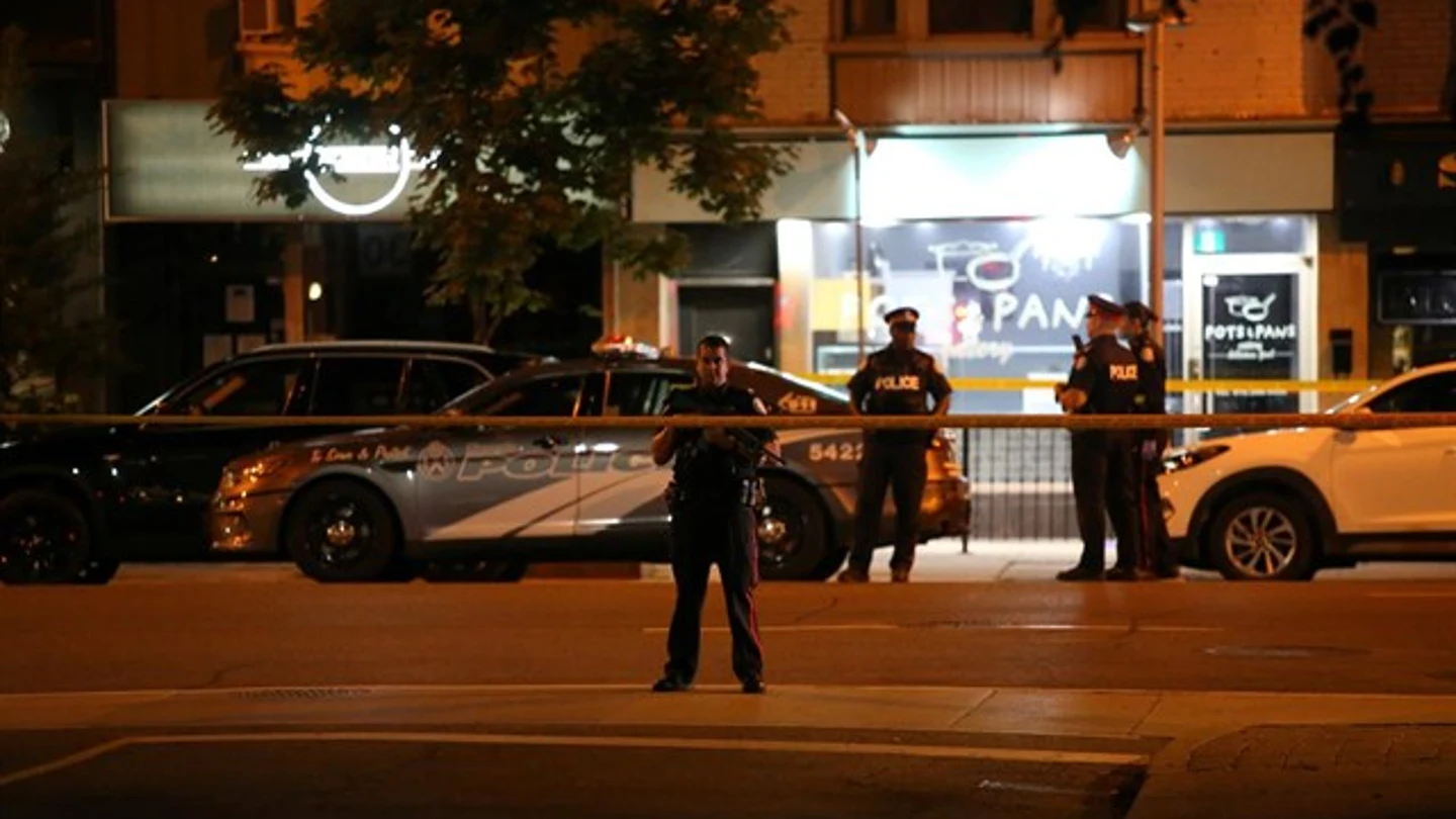 Policía la noche del tiroteo en Canadá Policía la noche del tiroteo en Canadá