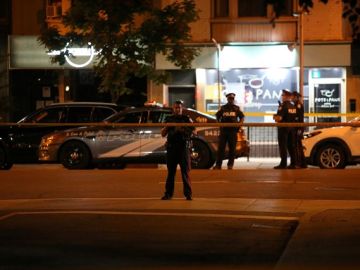 Policía la noche del tiroteo en Canadá Policía la noche del tiroteo en Canadá