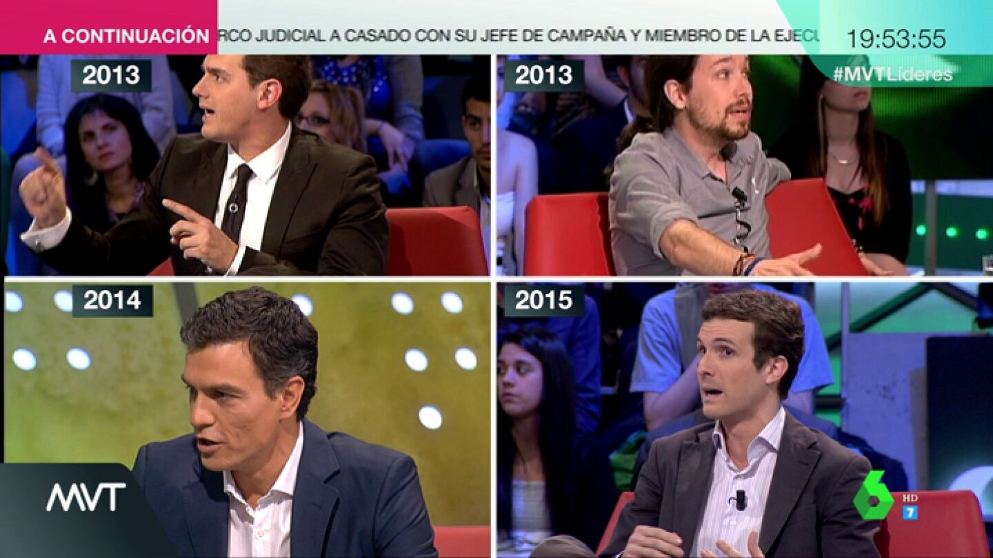 Jovenes y... &iquest;preparados? Las diferencias entre S&aacute;nchez, Iglesias, Rivera y Casado: "No hay que disfrazarse nunca en pol&iacute;tica"