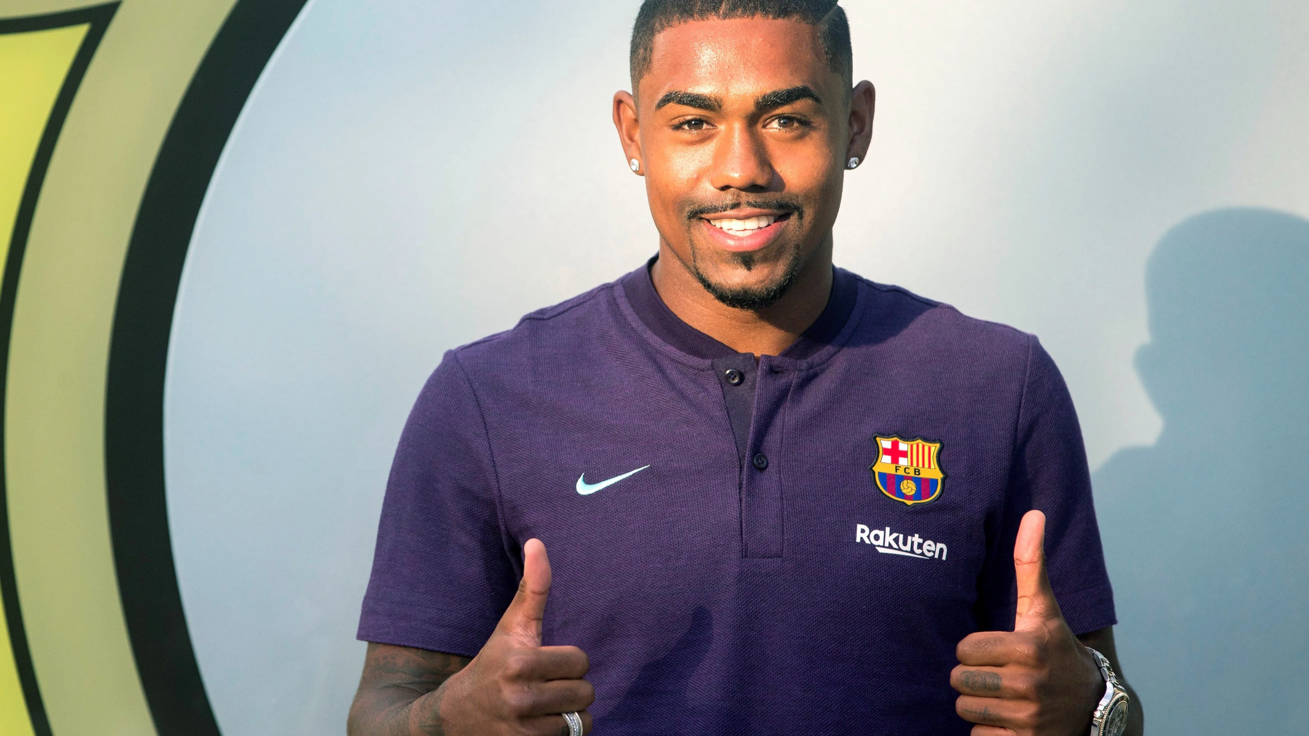 Malcom ya posa como jugador del Barcelona