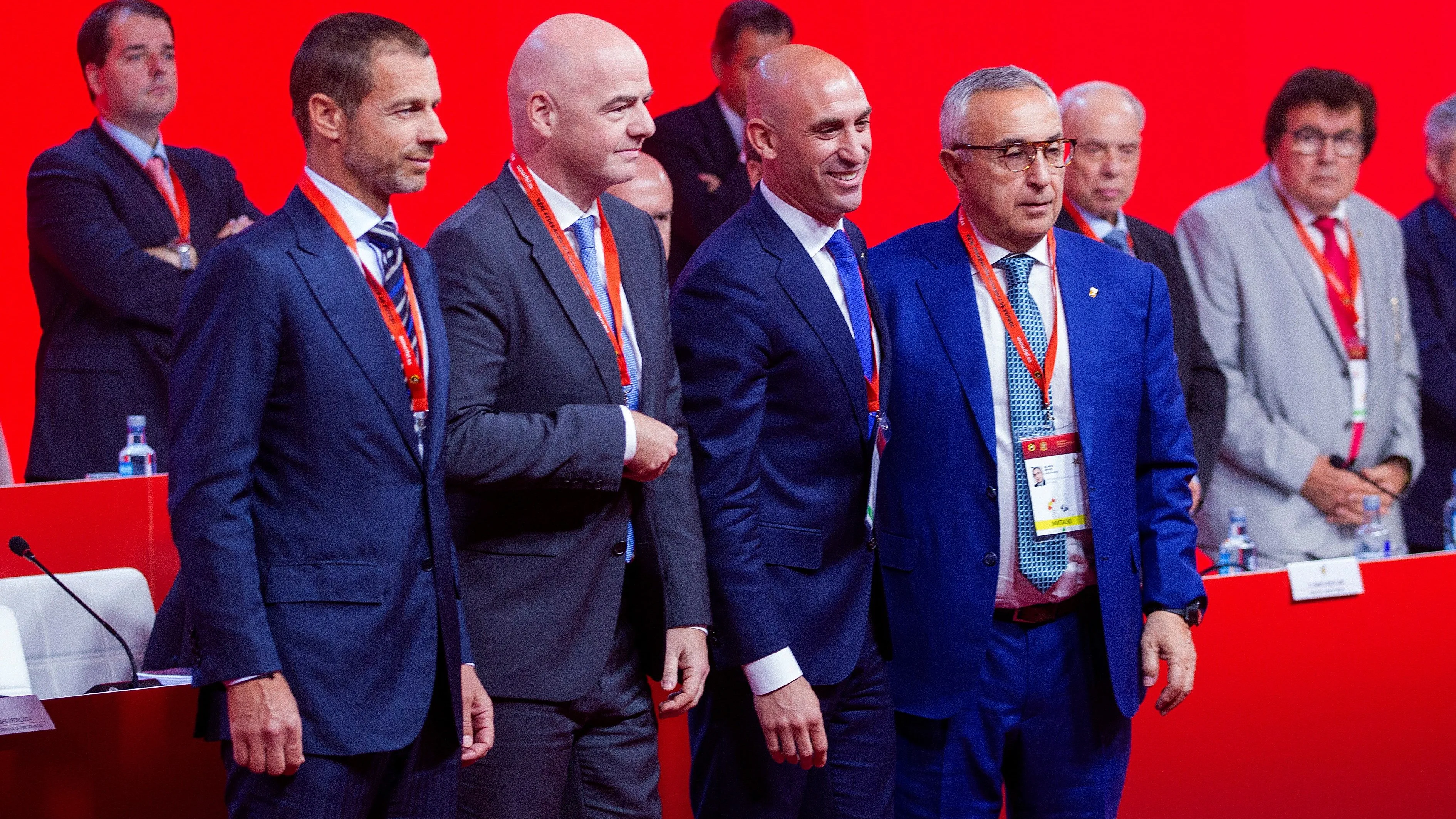 Luis Rubiales en su primera Asamblea General