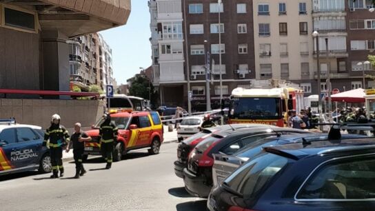 Imagen del dispositivo de seguridad desplegado en el intercambiador de Avenida de Am&eacute;rica