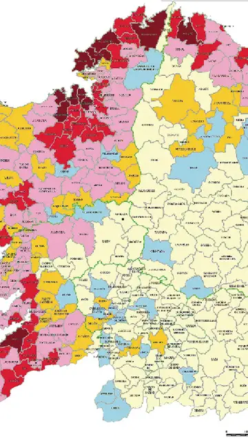 Mapa Galicia sobre avispa velutina Mapa Galicia sobre avispa velutina