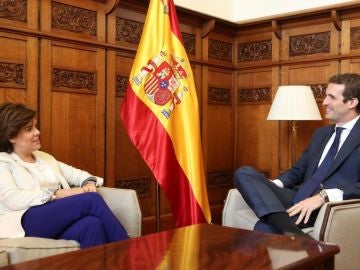 Soraya Sáenz de Santamaría y Pablo Casado Soraya Sáenz de Santamaría y Pablo Casado