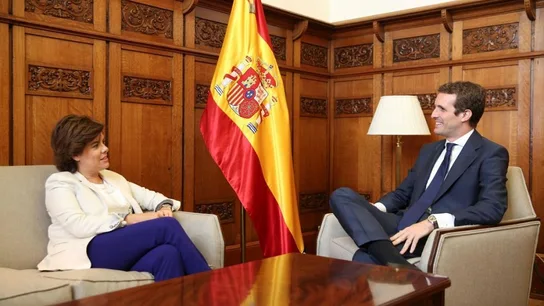 laSexta Noticias (25-07-18) Sáenz de Santamaría pide a Casado que respete su 43% de apoyos en la nueva dirección del Partido Popular laSexta Noticias (25-07-18) Sáenz de Santamaría pide a Casado que respete su 43% de apoyos en la nueva dirección del Partido Popular