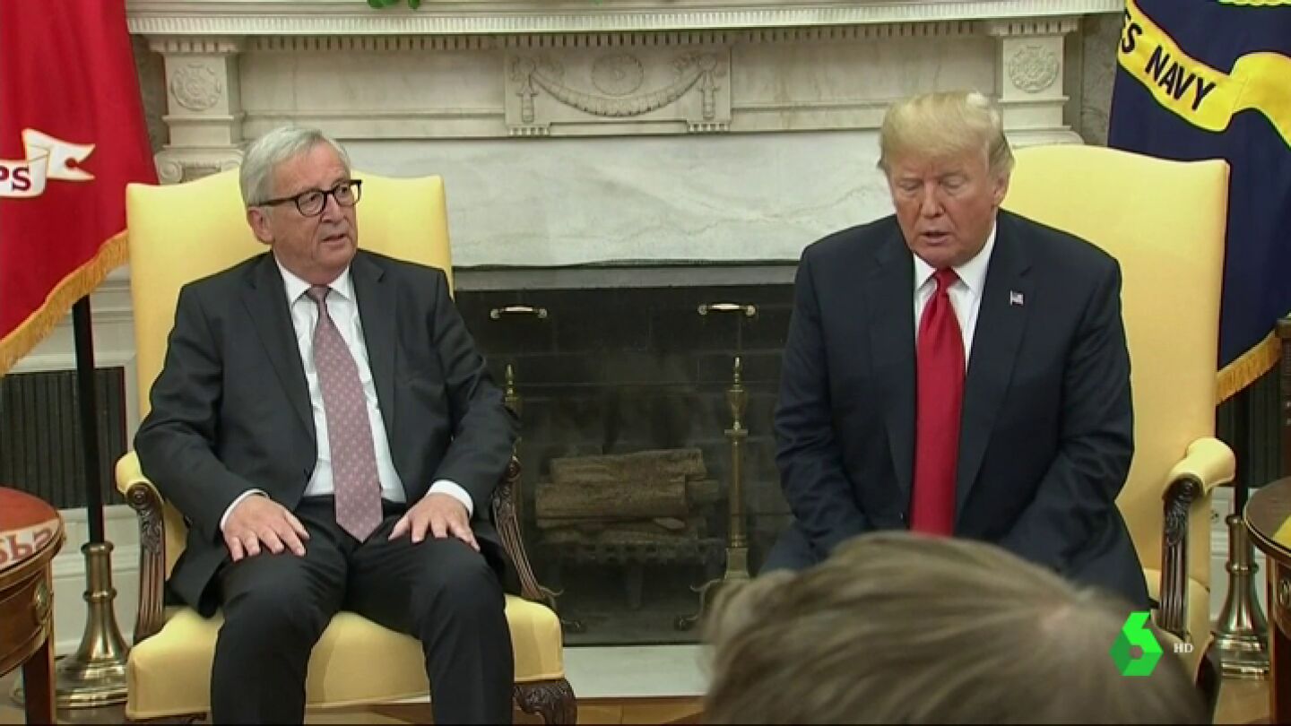 Reuni&oacute;n entre Juncker y Trump