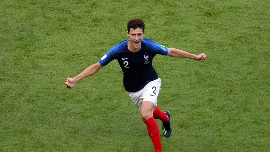 Pavard celebrando su gol ante Argentina Pavard celebrando su gol ante Argentina