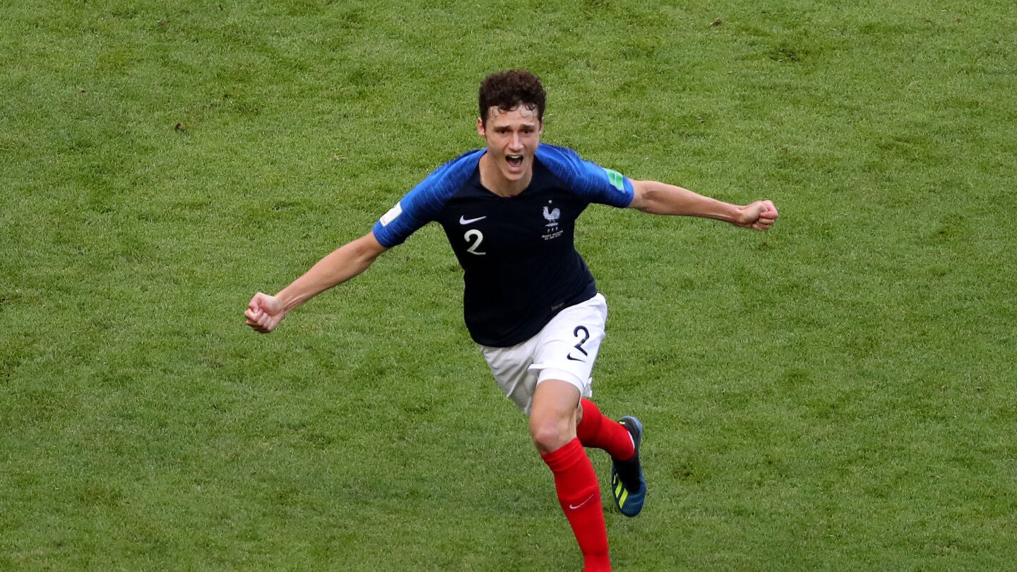 Pavard celebrando su gol ante Argentina
