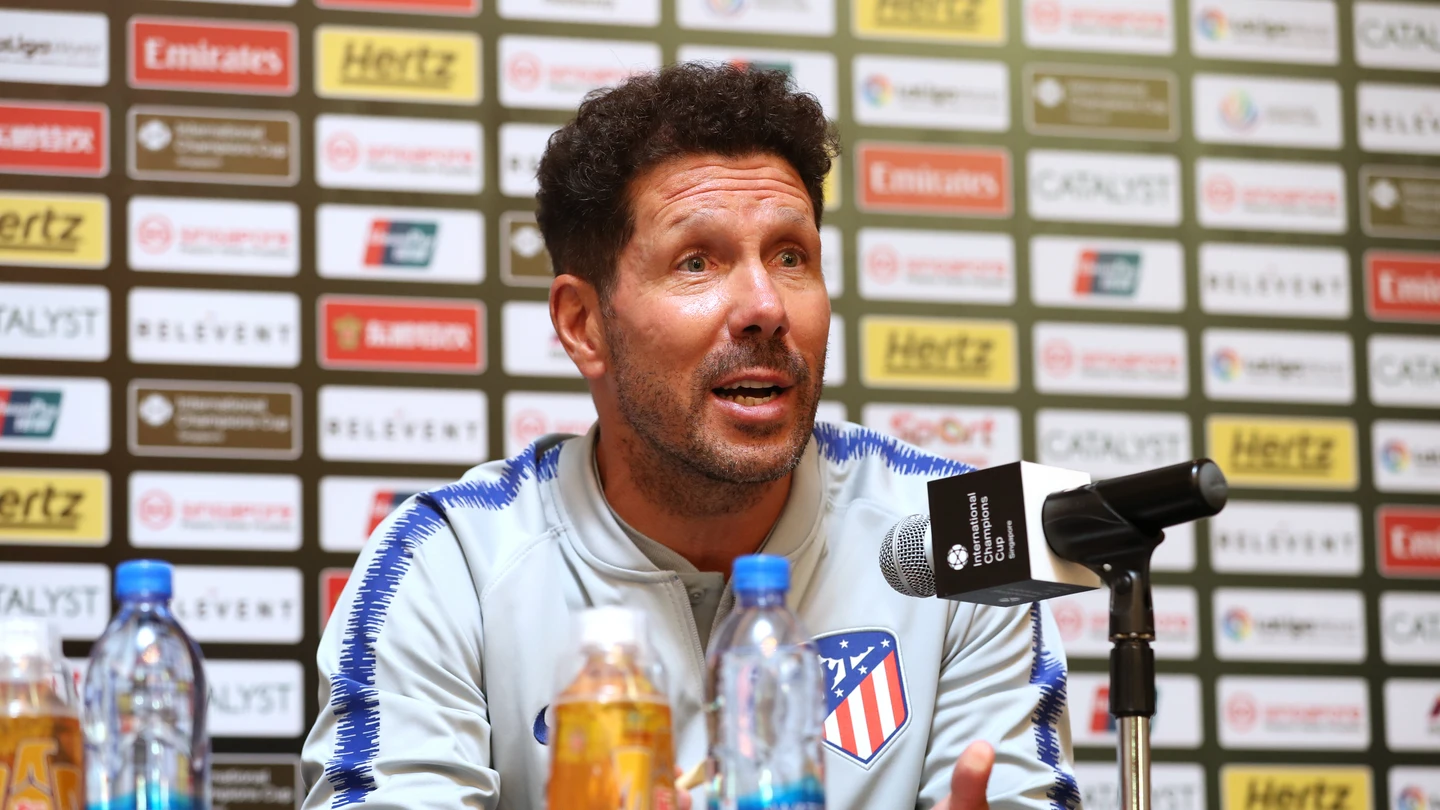 Simeone en rueda de prensa Simeone en rueda de prensa