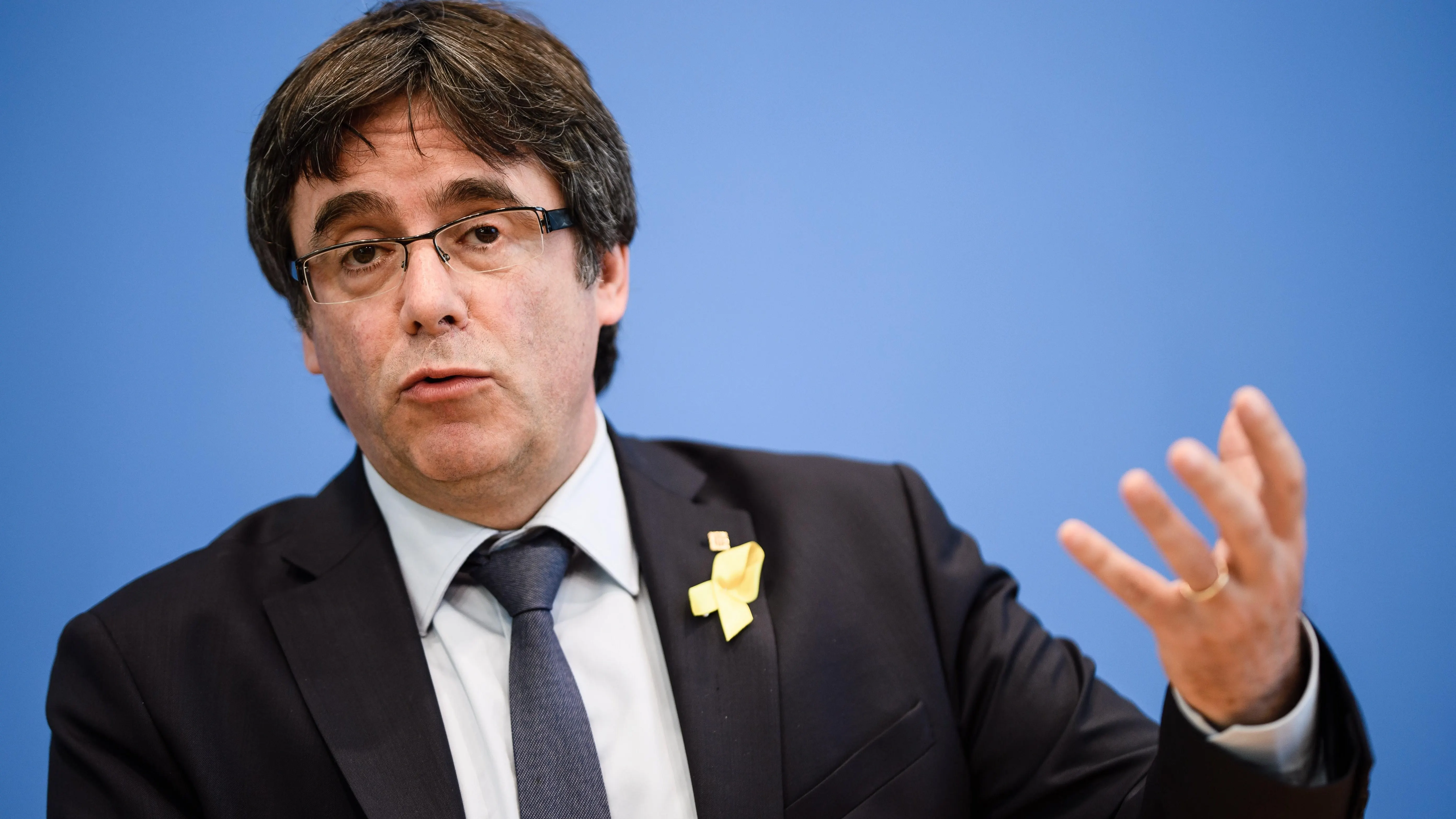 Carles Puigdemont en rueda de prensa