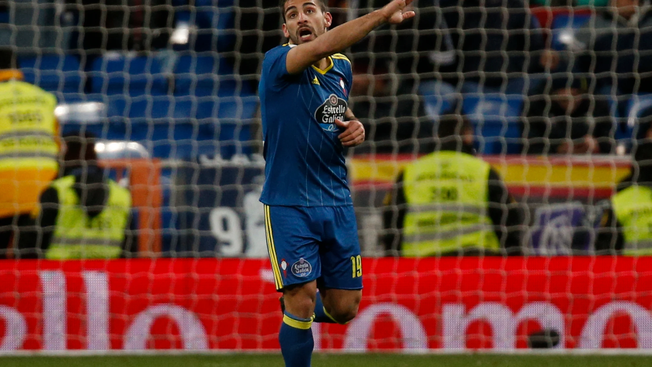 Jonny Castro durante un partido con el Celta