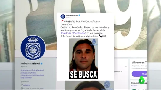 La búsqueda del preso cántabro condenado por asesinato y violación es "global": podría estar "en cualquier sitio" La búsqueda del preso cántabro condenado por asesinato y violación es "global": podría estar "en cualquier sitio"