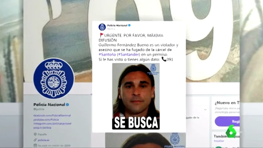 La búsqueda del preso cántabro condenado por asesinato y violación es "global": podría estar "en cualquier sitio"