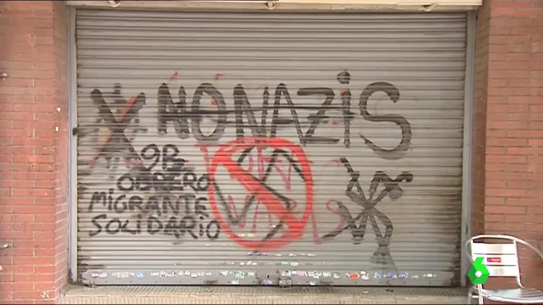 Imagen de pintadas antinazis