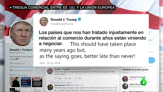 Tweet de Trump. Tweet de Trump.