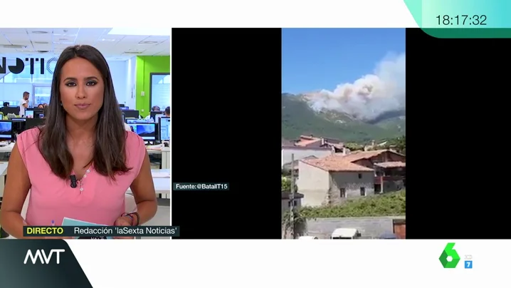 Imagen del incendio.