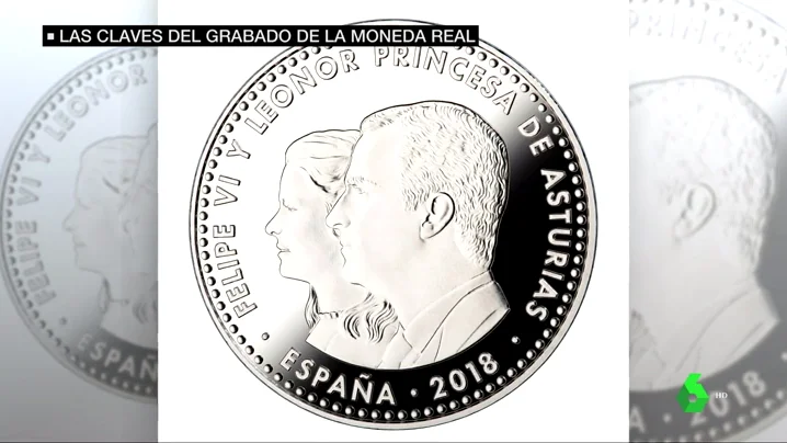 Poco parecido de la princesa con la moneda 