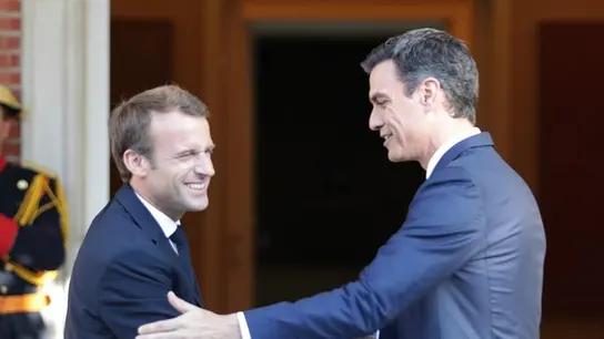 Pedro Sánchez y Macron Pedro Sánchez y Macron
